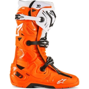 Cizme cross-enduro ALPINESTARS TECH 10 ENDURO 40.5 Gri/Rosu fluo, 19