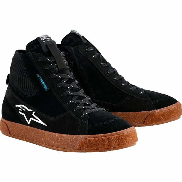 Ghete moto impermeabile ALPINESTARS STATED WP 39 Negru/Maro, 5