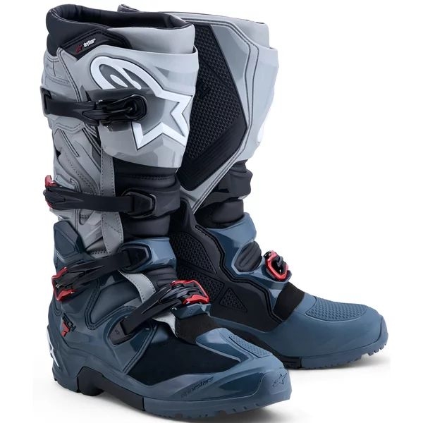Cizme cross-enduro ALPINESTARS TECH 7 ENDURO DRYSTAR® 2026 Gri/Rosu 40.5, 8