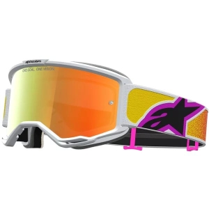 Ochelari cross-enduro ALPINESTARS VISION 5 DRAG GOGGLES Portocaliu/Rosu/Alb, 3