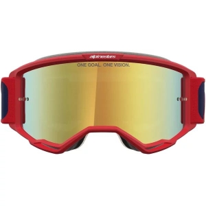 Ochelari cross-enduro ALPINESTARS VISION 5 DRAG GOGGLES Portocaliu/Rosu/Alb, 12