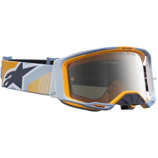 Ochelari cross-enduro ALPINESTARS VISION 8 MAVEN GOGGLES Albastru/Portocaliu/Argintiu, 8