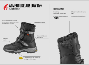 Cizme Moto Adventure Pro Low Dry Brown, 4
