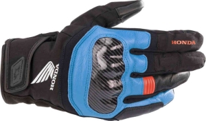 Manusi de piele impermeabile ALPINESTARS HONDA SMX Z DRYSTAR M Negru/Albastru