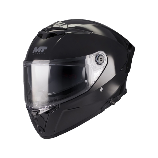 Casca integrala MT Thunder 4 R SV Pure A1 negru lucios (ochelari soare integrati) + lentila antiaburire Pinlock 70 cadou - tip viziera: MT-V-28C - DKS 435 - XS (53/54cm), 2