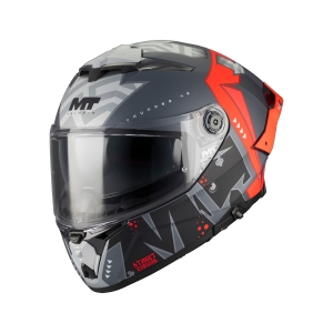 Casca integrala MT Thunder 4 R SV Canvas C5 rosu mat (ochelari soare integrati) + lentila antiaburire Pinlock 70 cadout - tip viziera: MT-V-28C - DKS 435 - S (55/56cm), 5