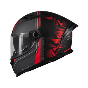 Casca integrala MT Braker SV Charm B5 negru/rosu mat (ochelari soare integrati) - tip viziera: MT-V-28B - DKS435 - punctaj maxim SHARP Test - 5 stele - Negru/rosu mat , XS (53/54cm)