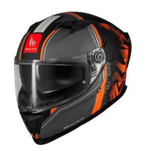Casca integrala MT Braker SV Charm B4 negru/portocaliu mat (ochelari soare integrati) - tip viziera: MT-V-28B - DKS435 - punctaj maxim SHARP Test - 5 stele - Negru/portocaliu mat , XXL (63/64cm)