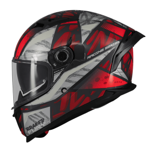 Casca integrala MT Braker SV Fury C5 rosu lucios (ochelari soare integrati) - tip viziera: MT-V-28B - DKS435 - punctaj maxim SHARP Test - 5 stele - Rosu lucios , XS (53/54cm)