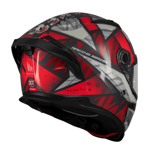 Casca integrala MT Braker SV Fury C5 rosu lucios (ochelari soare integrati) - tip viziera: MT-V-28B - DKS435 - punctaj maxim SHARP Test - 5 stele - Rosu lucios , XS (53/54cm), 4