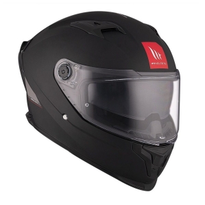 Casca integrala MT Braker SV A1 negru mat (ochelari soare integrati) - tip viziera: MT-V-28B - DKS435 - punctaj maxim SHARP Test - 5 stele - Negru mat , S (55/56cm)