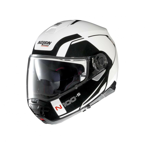 Casca Flip-Up N 100-5 Consistency N-Com Alb Lucios, 3