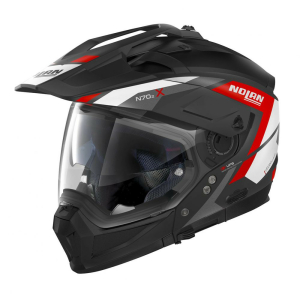 Casca Crossover N 70-2 X Grandes Alpes Negru/Rosu, 3