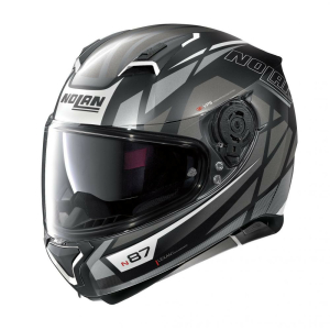 Casca Full-Face N 87 Originality N-Com 068 Gri/Negru, 2