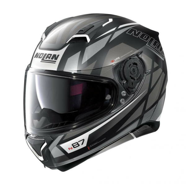 Casca Full-Face N 87 Originality N-Com 068 Gri/Negru, 2