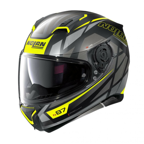 Casca Full-Face N 87 Originality N-Com 070 Galben/Negru, 2
