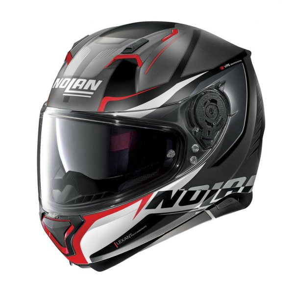 Casca Full-Face N 87 Miles N-Com 087 Gri/Rosu, 2