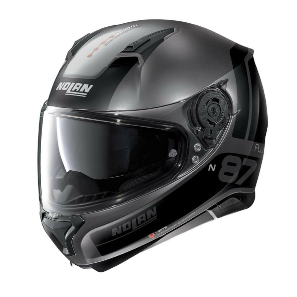 Casca Full-Face N 87 Plus Distinctive N-Com 021 Negru/Gri, 2