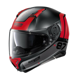 Casca Full-Face N 87 Plus Distinctive N-Com 024 Negru/Rosu, 3
