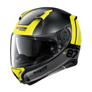 Casca Full-Face N 87 Plus Distinctive N-Com 025 Negru/Galben, 3