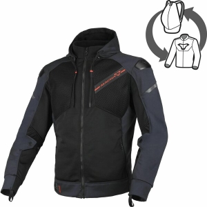 Geaca textil de vara MACNA BRERO Albastru/Negru L, 7