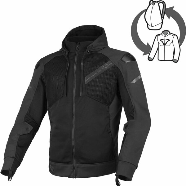 Geaca textil de vara MACNA BRERO Albastru/Negru XL, 4