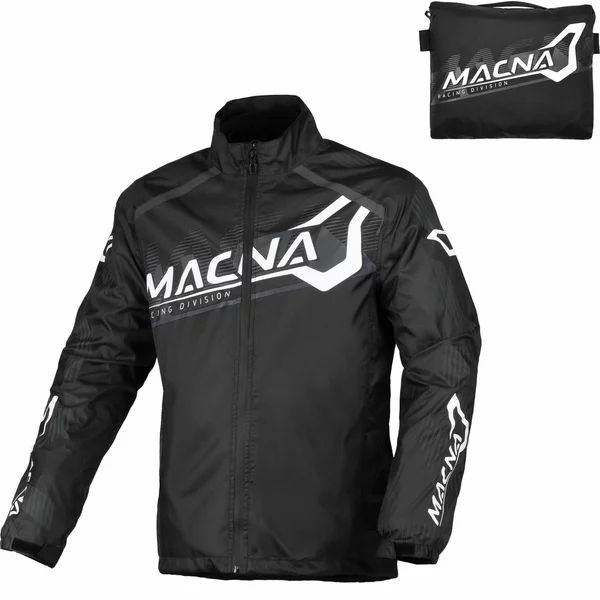 Geaca de ploaie MACNA RAINOSSI S Negru/Alb, 25