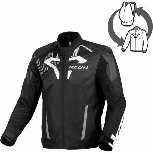 Geaca de vara impermeabila MACNA SEVENT Negru/Rosu/Alb XXL, 7