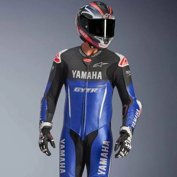 Combinezon de piele 1 piesa ALPINESTARS GP-R7 YAMAHA 58 Albastru/Negru/Alb, 3