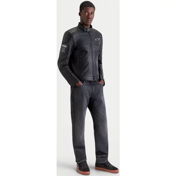 Geaca de piele ALPINESTARS REVERN Negru S, 7