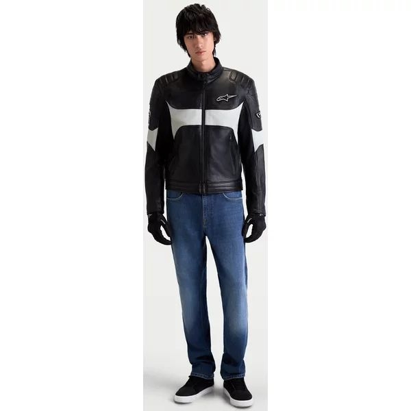 Geaca de piele ALPINESTARS REVERN Negru S, 20