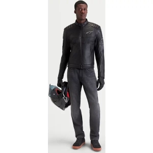Geaca de piele ALPINESTARS REVERN Negru S