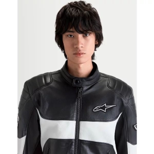 Geaca de piele ALPINESTARS REVERN Negru S, 3