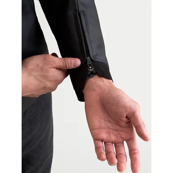Geaca de piele ALPINESTARS CALIBER V2 48 Negru/Negru, 8