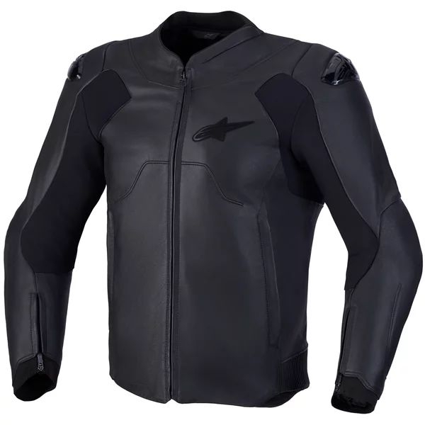 Geaca de piele ALPINESTARS CALIBER V2 48 Negru/Negru, 9