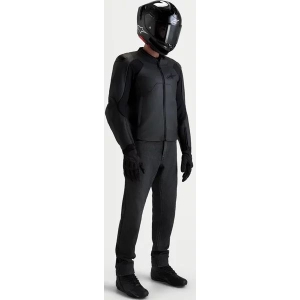 Geaca de piele ALPINESTARS CALIBER V2 48 Negru/Negru, 5