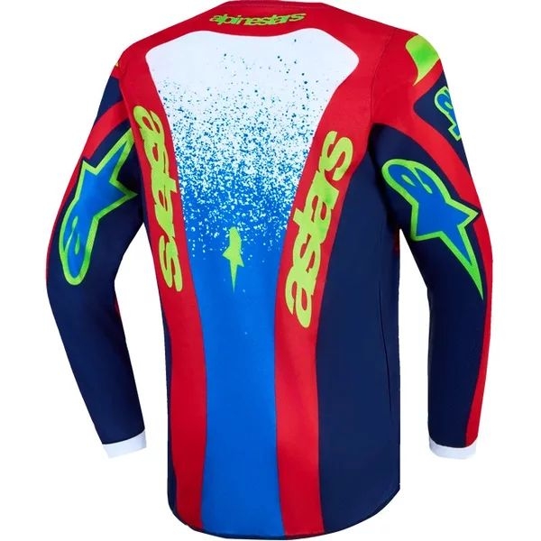 Tricou cross-enduro copii ALPINESTARS FLUID DRAG 2027 S Alb/Mov/Auriu, 8