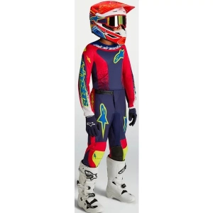 Tricou cross-enduro copii ALPINESTARS FLUID DRAG 2027 S Alb/Mov/Auriu, 7