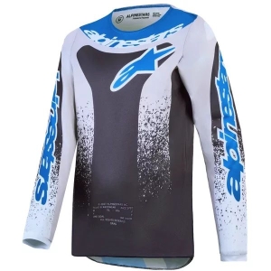 Tricou cross-enduro copii ALPINESTARS FLUID DRAG 2027 S Alb/Mov/Auriu, 9