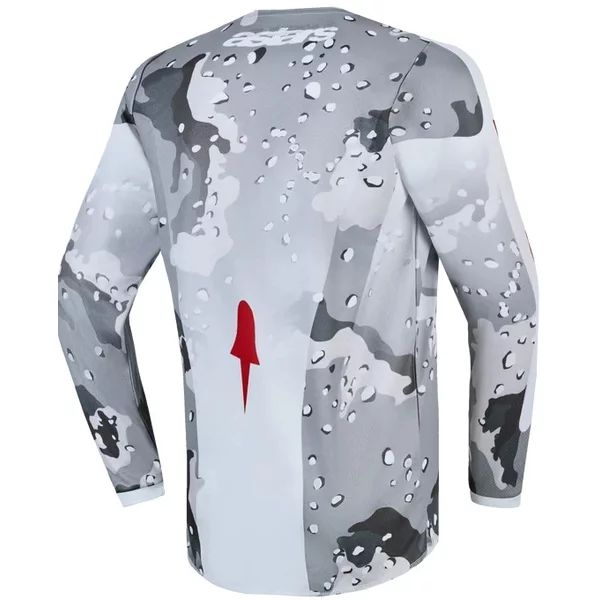 Tricou cross-enduro copii ALPINESTARS FLUID LONE S Gri camo/Mov, 6