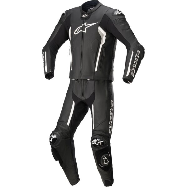 Combinezon de piele 2 piese Alpinestars Missile V2 54 Negru/Rosu fluo, 3