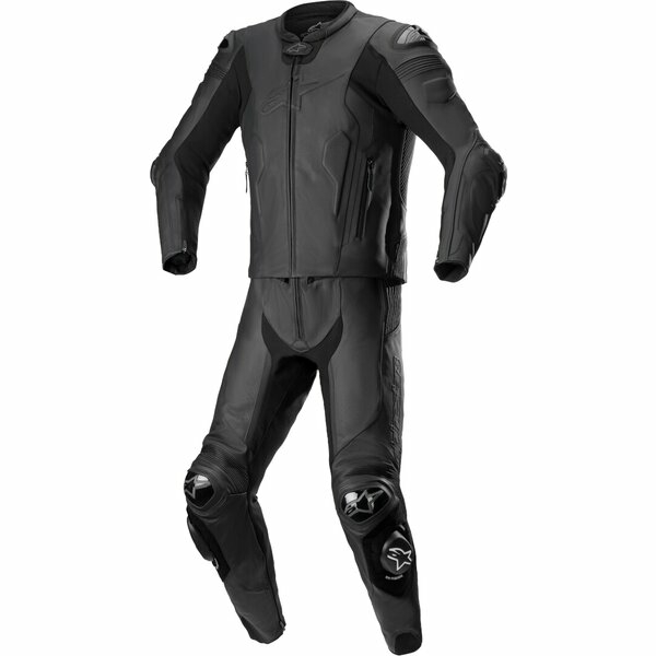 Combinezon de piele 2 piese Alpinestars Missile V2 54 Negru/Rosu fluo, 4