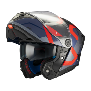 Casca modulabila MT Atom 2 SV Dexter B15 rosu/albastru lucios (ochelari soare integrati) Pinlock Ready - tip viziera: MT-V-35 - XS (53/54cm), 5