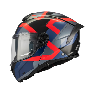 Casca modulabila MT Atom 2 SV Dexter B15 rosu/albastru lucios (ochelari soare integrati) Pinlock Ready - tip viziera: MT-V-35 - S (55/56cm), 5