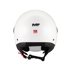 Casca open face motociclete MT Street S Pure A0 alb lucios – omologare noua ECE 22.06 - tip viziera: MT-V-15B - S (55/56cm)