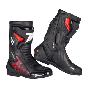 Ghete (cizme) moto Racing Unisex Seventy model SD-BR26 Alpha culoare: negru/rosu/alb - 42, 4