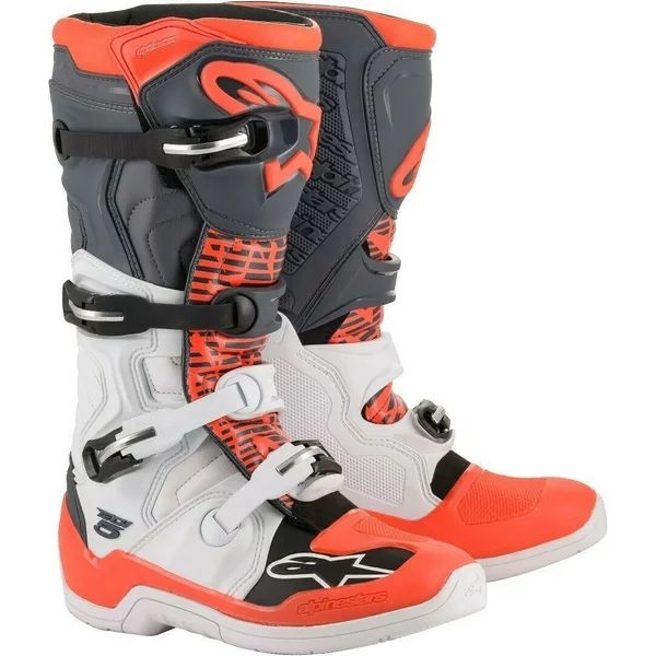 Cizme cross-enduro ALPINESTARS TECH 5 BOOT Albastru/Rosu/Alb 40.5, 33