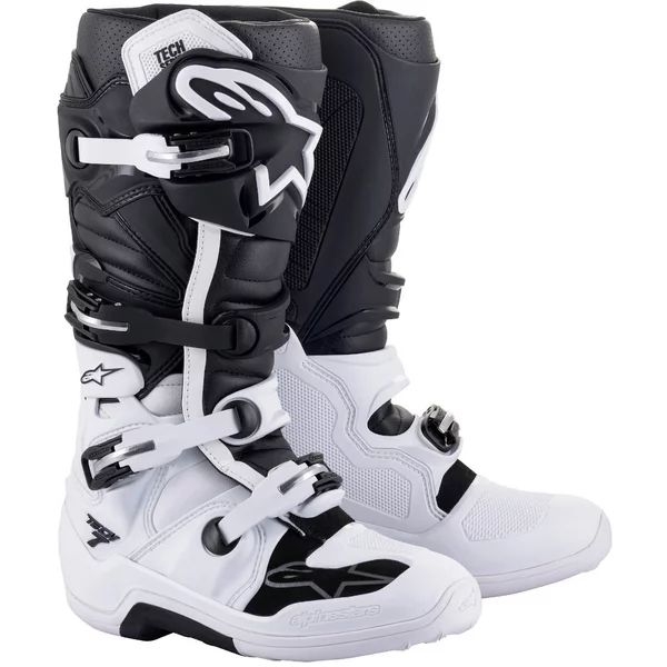 Cizme cross-enduro ALPINESTARS TECH 7 BOOT Negru/Portocaliu 38, 9