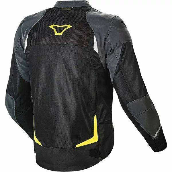 Geaca textil de vara Macna Orcano Night Eye XXL Negru/Gri/Galben, 6