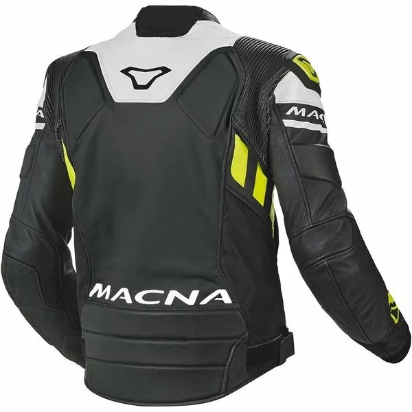 Geaca de piele sport/touring MACNA TRACKTIX (produs cu defect estetic) 58 Negru/Alb/Rosu, 3